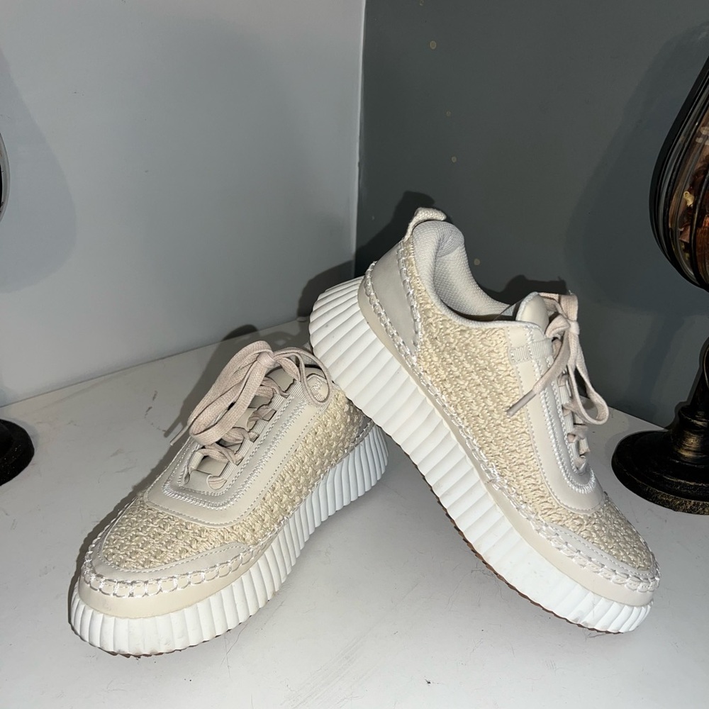 Jellypop Cream Textured Sneakers